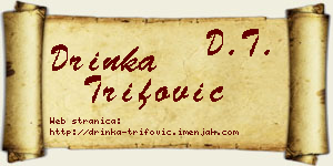 Drinka Trifović vizit kartica